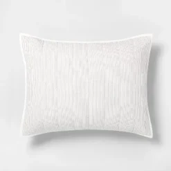 Microstripe Pillow Sham Cream/Gray - Hearth & Hand™ With Magnolia 6 Microstripe Pillow Sham Cream/Gray - Hearth & Hand™ With Magnolia -Hearth & Hand With Magnolia GUEST 0411dbda 7209 43ed bfdf 242b502448e9
