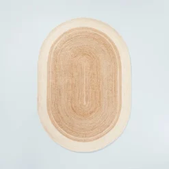 Bordered Color Block Braided Jute Area Rug Cream/Natural - Hearth & Hand™ With Magnolia 9 Bordered Color Block Braided Jute Area Rug Cream/Natural - Hearth & Hand™ With Magnolia -Hearth & Hand With Magnolia GUEST 0a81f656 abad 4d47 9e9b 653234a3bd82