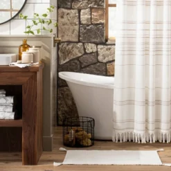 Tonal Bath Rug Sour Cream - Hearth & Handâ„¢ With Magnolia