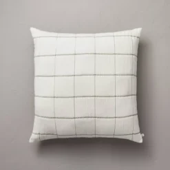 26"x26" Grid Lines Matelassé Euro Bed Pillow - Hearth & Hand™ With Magnolia 8 26"x26" Grid Lines Matelassé Euro Bed Pillow - Hearth & Hand™ With Magnolia -Hearth & Hand With Magnolia GUEST 1cfc430c 3527 48f7 9177 6aa536143abe
