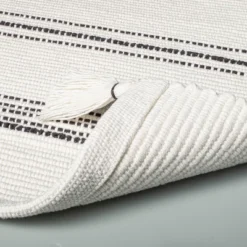 Tonal Stripes Bath Rug Sour Cream/Railroad Gray - Hearth & Hand™ With Magnolia 5 Tonal Stripes Bath Rug Sour Cream/Railroad Gray - Hearth & Hand™ With Magnolia -Hearth & Hand With Magnolia GUEST 2f18d171 85d9 4317 8172 0e2d70fef955