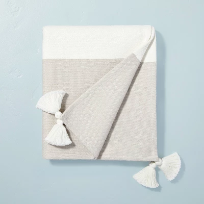 Tasseled Color Block Woven Throw Blanket - Hearth & Hand™ With Magnolia 7 Tasseled Color Block Woven Throw Blanket - Hearth & Hand™ With Magnolia - Image 7