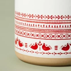 115oz Nordic Christmas Fair Isle Stoneware Cookie Jar Cream/Red - Hearth & Hand™ With Magnolia 5 115oz Nordic Christmas Fair Isle Stoneware Cookie Jar Cream/Red - Hearth & Hand™ With Magnolia -Hearth & Hand With Magnolia GUEST 4b6aca89 70f2 4cfb 971d 100335a98b0d