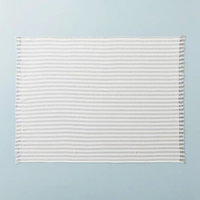 Clipped Stripe Dobby Throw Blanket - Hearth & Hand™ With Magnolia 2 Clipped Stripe Dobby Throw Blanket - Hearth & Hand™ With Magnolia - Image 2