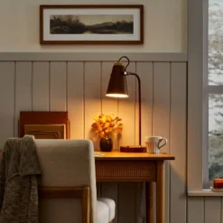 20" Metal Task Lamp With USB Port Terracotta Brown (Includes LED Light Bulb) - Hearth & Hand™ With Magnolia 5 20" Metal Task Lamp With USB Port Terracotta Brown (Includes LED Light Bulb) - Hearth & Hand™ With Magnolia -Hearth & Hand With Magnolia GUEST 61a4d3df 6195 4914 a079 03315821505f