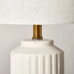 Fluted Ceramic Table Lamp Cream (Includes LED Light Bulb) - Hearth & Hand™ With Magnolia 5 Fluted Ceramic Table Lamp Cream (Includes LED Light Bulb) - Hearth & Hand™ With Magnolia -Hearth & Hand With Magnolia GUEST 68a1d6df 8d6b 4e93 8aa2 642fd3c5d97d