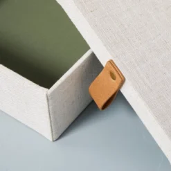 Fabric Storage Box With Faux Leather Accent Cream - Hearth & Hand™ With Magnolia 8 Fabric Storage Box With Faux Leather Accent Cream - Hearth & Hand™ With Magnolia -Hearth & Hand With Magnolia GUEST 70070d36 5cf8 479b 84a5 202e1b7fc72b