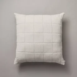 26"x26" Grid Lines Matelassé Euro Bed Pillow - Hearth & Hand™ With Magnolia 9 26"x26" Grid Lines Matelassé Euro Bed Pillow - Hearth & Hand™ With Magnolia -Hearth & Hand With Magnolia GUEST 7280e9cd ab8a 49a9 9d07 768157928abe