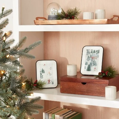 Freestanding 5.5"x7.5" Matted To 4"x6" Metal Photo Frame Set Matte Black - Hearth & Hand™ With Magnolia 1 Freestanding 5.5"x7.5" Matted To 4"x6" Metal Photo Frame Set Matte Black - Hearth & Hand™ With Magnolia