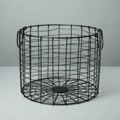 Round Wire Storage Basket With Handles Black - Hearth & Hand™ With Magnolia 11 Round Wire Storage Basket With Handles Black - Hearth & Hand™ With Magnolia -Hearth & Hand With Magnolia GUEST 89271918 20ca 45a0 9c44 39bb0a31b0f0
