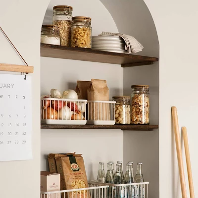 Wire Storage Basket Sour Cream - Hearth & Hand3 With Magnolia 4 Wire Storage Basket Sour Cream - Hearth & Hand3 With Magnolia - Image 4