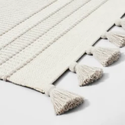 Texture Border Stripe Rug Cream/Silver Gray - Hearth & Hand™ With Magnolia 5 Texture Border Stripe Rug Cream/Silver Gray - Hearth & Hand™ With Magnolia -Hearth & Hand With Magnolia GUEST 9751a477 d497 4d2e 9175 74e8bf6a53f1