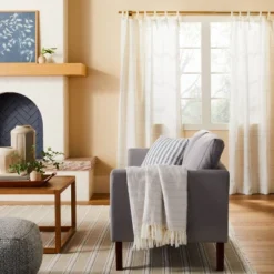 Faded Pin Stripe Gauze-Woven Throw Blanket - Hearth & Handâ„¢ With Magnolia