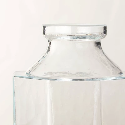 Octagonal Clear Glass Bottle Vase - Hearth & Hand™ With Magnolia 3 Octagonal Clear Glass Bottle Vase - Hearth & Hand™ With Magnolia - Image 3