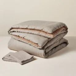 3pc Heathered Stripe Duvet Cover Bedding Set Brown - Hearth & Hand™ With Magnolia 8 3pc Heathered Stripe Duvet Cover Bedding Set Brown - Hearth & Hand™ With Magnolia -Hearth & Hand With Magnolia GUEST b03c88c8 19ce 49d3 a9f2 b47ecd17f8d9