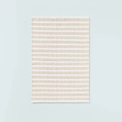 Break Stripe Handmade Area Rug Taupe/Cream - Hearth & Hand™ With Magnolia 5 Break Stripe Handmade Area Rug Taupe/Cream - Hearth & Hand™ With Magnolia - Image 5