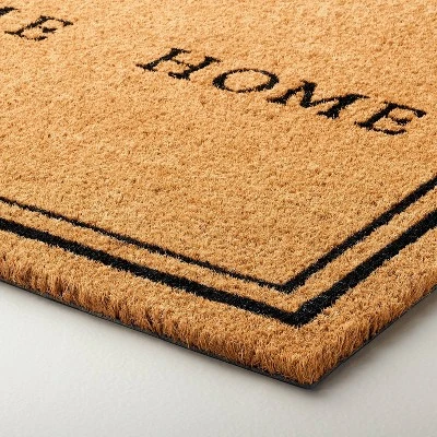 Welcome Home Coir Doormat Tan/Black - Hearth & Hand™ With Magnolia 3 Welcome Home Coir Doormat Tan/Black - Hearth & Hand™ With Magnolia - Image 3