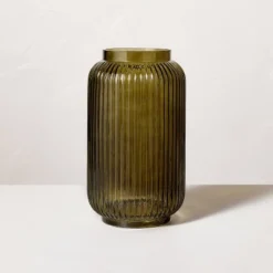 Ribbed Glass Jug Vase Dark Green - Hearth & Hand™ With Magnolia 9 Ribbed Glass Jug Vase Dark Green - Hearth & Hand™ With Magnolia -Hearth & Hand With Magnolia GUEST bddfea06 0cdf 4e99 9686 d59b3e8abd18