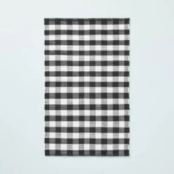 Textured Gingham Indoor/Outdoor Woven Area Rug Dark Gray/Cream - Hearth & Hand™ With Magnolia 8 Textured Gingham Indoor/Outdoor Woven Area Rug Dark Gray/Cream - Hearth & Hand™ With Magnolia -Hearth & Hand With Magnolia GUEST c05f3439 a175 48da b02f 71e3468b8cdf