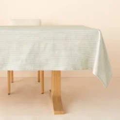 Textured Stripe Rectangular Woven Tablecloth Sage Green - Hearth & Hand™ With Magnolia 5 Textured Stripe Rectangular Woven Tablecloth Sage Green - Hearth & Hand™ With Magnolia -Hearth & Hand With Magnolia GUEST c3a01842 e96b 47be ad99 0a36d4393dc6