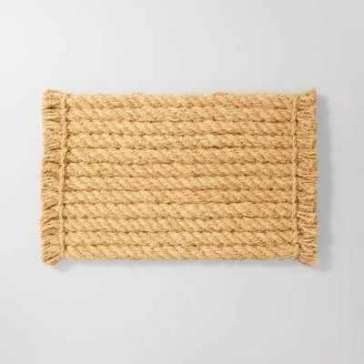 Chunky Twisted Rope Coir Doormat Tan - Hearth & Hand™ With Magnolia 3 Chunky Twisted Rope Coir Doormat Tan - Hearth & Hand™ With Magnolia - Image 3