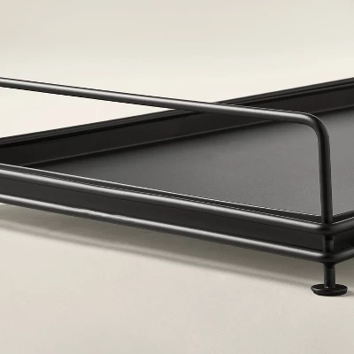 Decorative Metal Entryway Boot Tray Black - Hearth & Hand™ With Magnolia 3 Decorative Metal Entryway Boot Tray Black - Hearth & Hand™ With Magnolia - Image 3