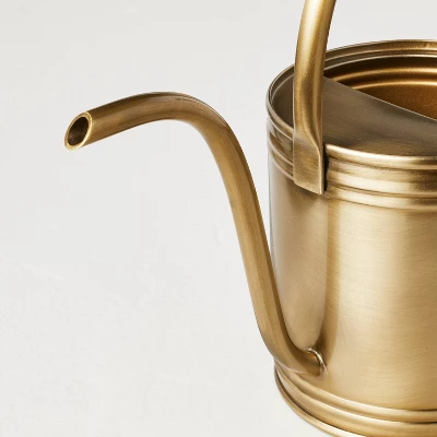 1L Accented Metal Watering Can Brass Finish - Hearth & Hand™ With Magnolia 3 1L Accented Metal Watering Can Brass Finish - Hearth & Hand™ With Magnolia - Image 3