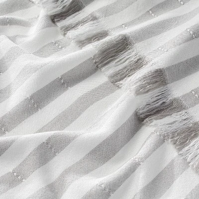 Clipped Stripe Dobby Throw Blanket - Hearth & Hand™ With Magnolia 3 Clipped Stripe Dobby Throw Blanket - Hearth & Hand™ With Magnolia - Image 3