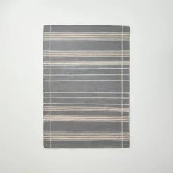 Wool Blend Variegated Stripe Area Rug Dark Gray - Hearth & Hand™ With Magnolia 13 Wool Blend Variegated Stripe Area Rug Dark Gray - Hearth & Hand™ With Magnolia -Hearth & Hand With Magnolia GUEST ed90b234 077e 454c 8d98 a788492a1a64